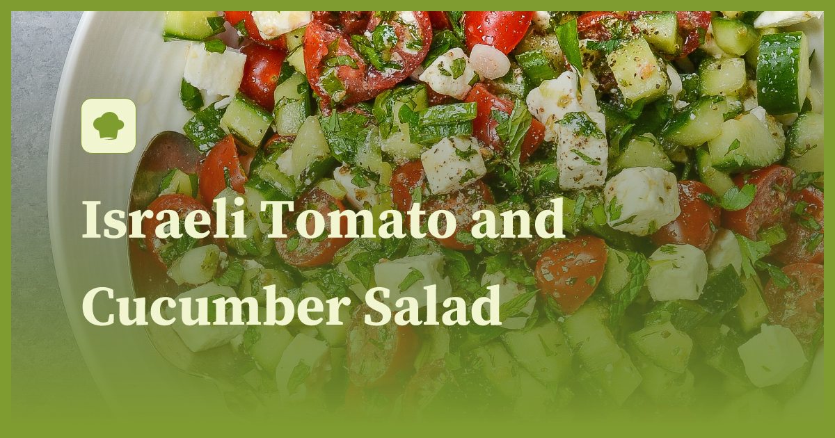 Israeli Tomato and Cucumber Salad recipe | littlecook