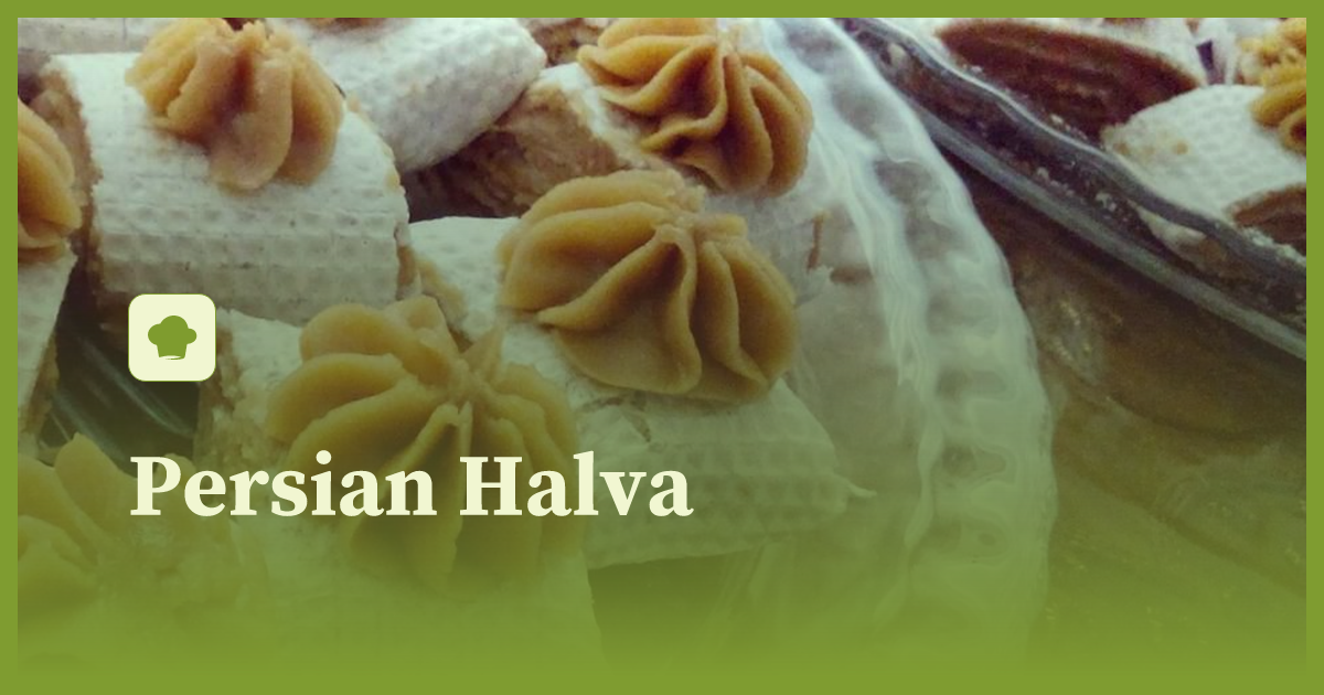 Persian Halva recipe littlecook