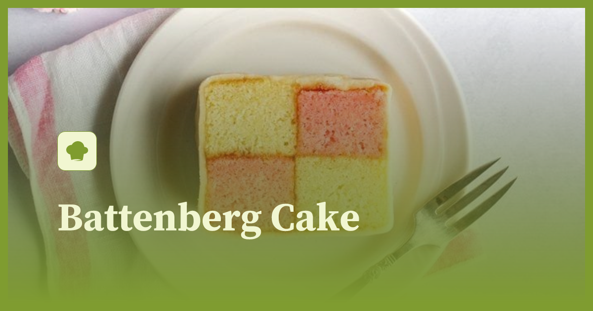 Battenberg Cake Recipe (British Sponge with Marzipan)