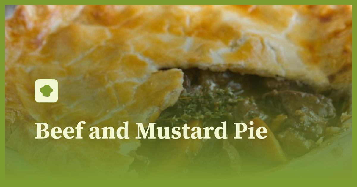 Beef and Mustard Pie recipe littlecook