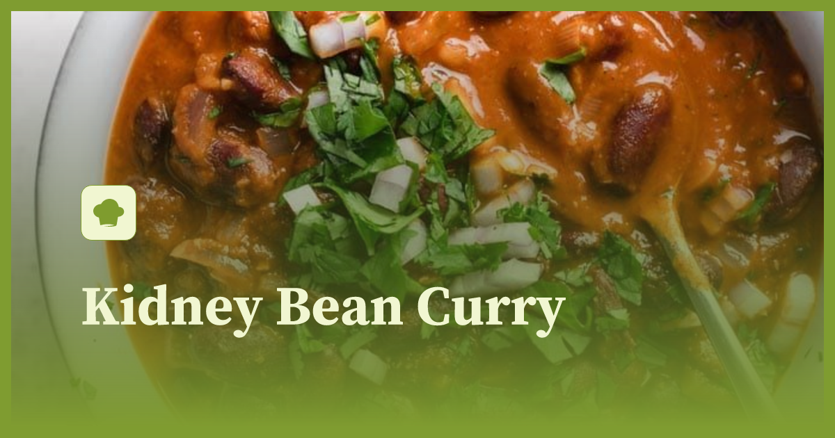 Kidney Bean Curry recipe littlecook