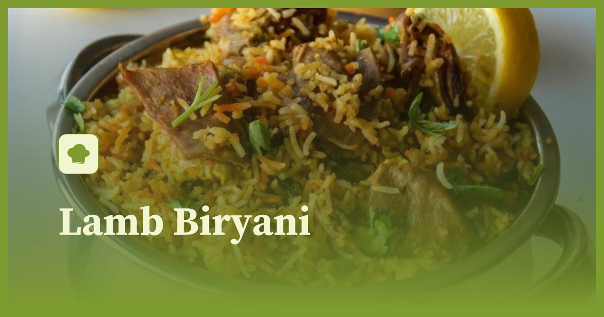 Lamb Biryani recipe littlecook